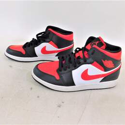 Jordan 1 Mid White Black Red 2022 Men's Shoes Size 11