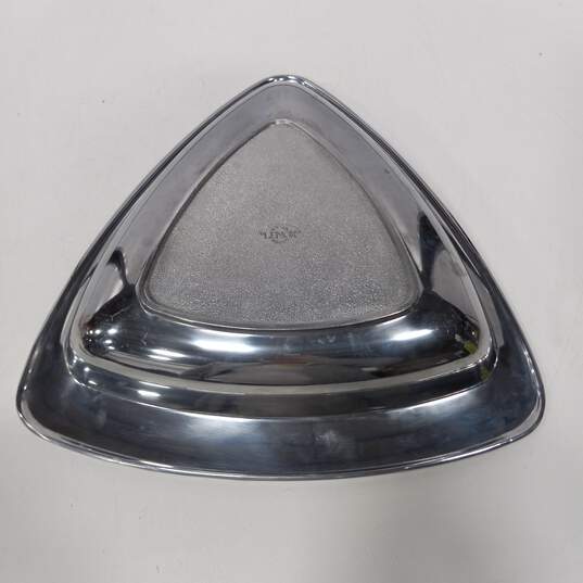 Lenox Metal Silver Platter Triangular Shaped Tray image number 2