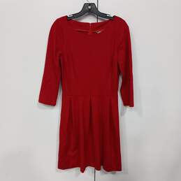 Banana Republic Red Fit & Flare Dress Size 6