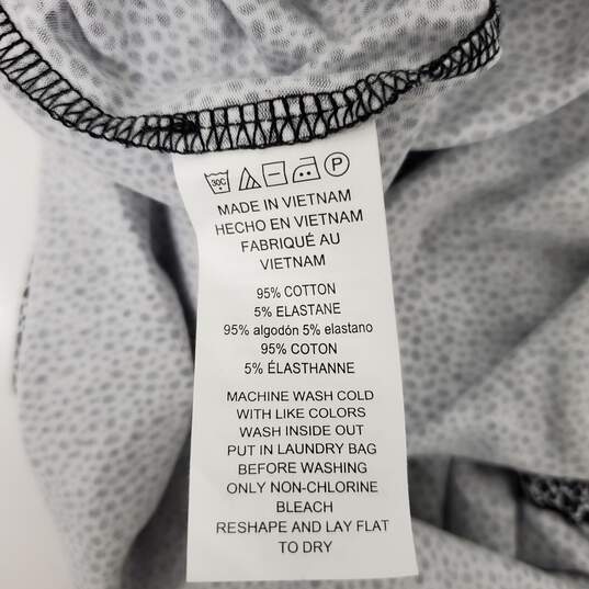 NWT Michael Kors WM's Black & White Dot Sheath Midi Dress Size L image number 3