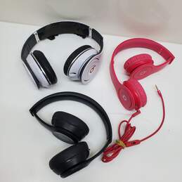 Lot of 3 Dre Beats Headphones for Parts or Repair (Untested)
