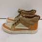Frye Women's Tan Leather & Canvas Sneakers Size 9.5 image number 1