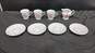 8pc Gibson Housewares Victorian Rose Pattern Teacups/Saucers/Creamer image number 1