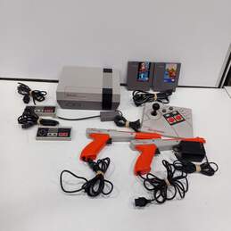 NES Console Game Bundle w/ 2 Zappers & NES Advantage Joystick