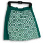 Women's Green White Printed Elastic Waist Pull-On Mini Skirt Size 8 image number 2