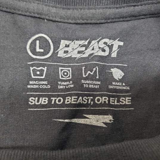 Mr. Beast Signed Graphic T-Shirt Men's LG image number 4