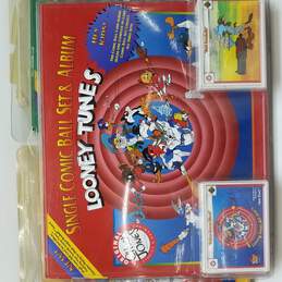 Set of 3 Looney Tunes Upper Deck  Single Comic Ball Set & Album Trading Card alternative image