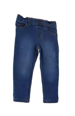 Boys Blue Medium Wash Stretch Denim Straight Leg Jeans Size 3T