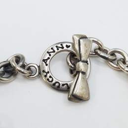 Lucy Ann Sterling Silver Rolo Chain Bow Toggle 7 In Bracelet 22.5g alternative image