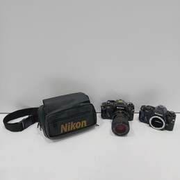 Vintage Pair of Nikon FG Film Cameras