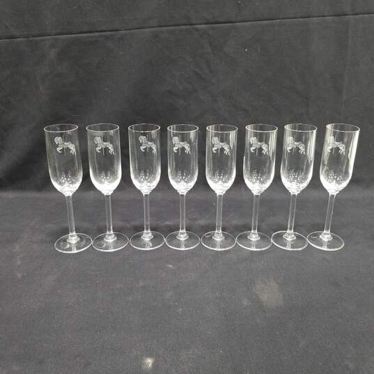 Bundle of 8 Wine Crystal Glasses image number 2