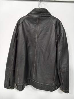 Carbon 2 Cobalt Brown Leather Jacket Men's Size XXL alternative image