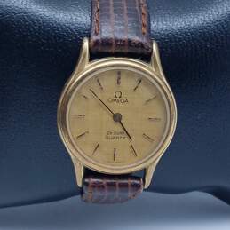 Omega 1365 24mm De Ville Quartz Gold Dial Vintage Ladies Watch 13g