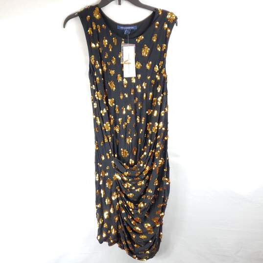 French Connection Women Black Sequin Dress Sz 2 NWT image number 1