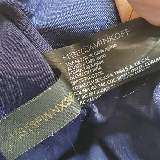 Rebecca Minkoff Blue Nylon Shell Flap Crossbody Bag image number 7