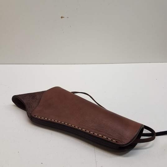 Unbranded Western Leather Gun Brown Holster image number 1