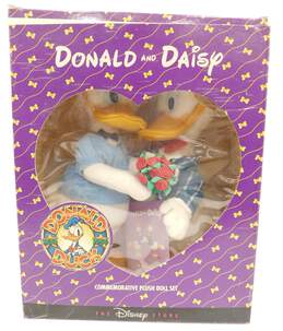 Vintage Disney's Donald and Daisy Duck Commemorative Plush Doll Set