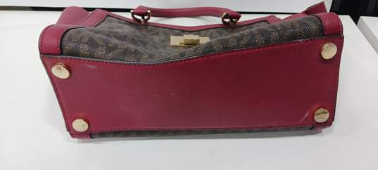 Michael Kors Women's Brown and Red Leather Purse image number 2