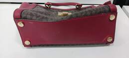 Michael Kors Women's Brown and Red Leather Purse alternative image