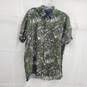 Ted Baker Green White Palm Print Men's Button Up Shirt Size 4 image number 1