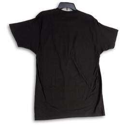 Mens Black Graphic Print Rocket Man Short Sleeve Pullover T-Shirt Size L alternative image