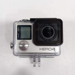 GoPro Silver/Black Hero4 Digital Action Camera w/ Case & Accessories alternative image