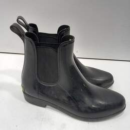 Ralph Lauren Women's Black Rubber Chelsea Boots Size 9 alternative image