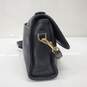Vintage Coach Black Leather Turnlock Shoulder Bag image number 4