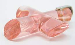 Baccarat France 925 Pink Glass Eden Cross Pendant 8.2g alternative image
