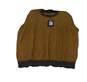 NWT Mens Brown Short Sleeve Crew Neck Knitted Pullover Sweater Size 3XL image number 2