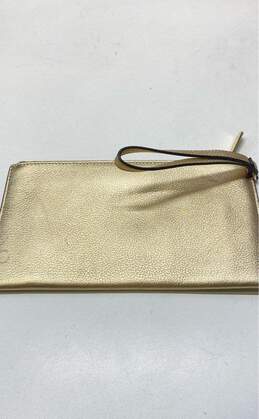 Michael Kors Leather Slim Pouch Wallet Gold alternative image