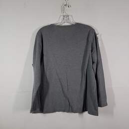 Mens Cotton Regular Fit Round Neck Long Sleeve Pullover T-Shirt Size XL alternative image