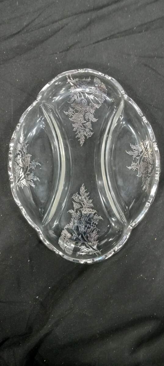 2pc. Crystal Serveware Set with Sterling Detail In Box image number 5