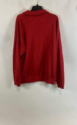 Tommy Bahama Mens Red Cotton Long Sleeve Quarter-Zip Pullover Sweatshirt Size XL alternative image