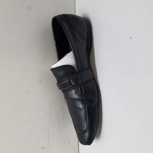 Calvin Klein Shane 34F0085 Black Faux Leather Loafers Shoes Men's Size 9 M image number 2