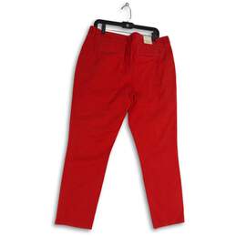 NWT Tommy Hilfiger Mens Red Flat Front Slash Pocket Hampton Chino Pants Size 16 alternative image