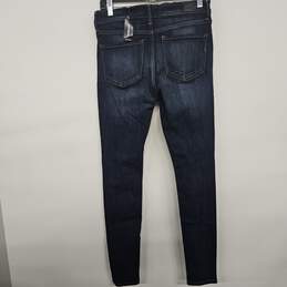 EXPRESS Dark Blue Denim Mid Rise Legging Jeans alternative image