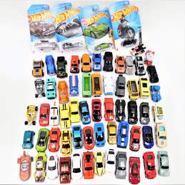 Lot of 64 Mattel Hot Wheels Modern Die Cast Toy Cars