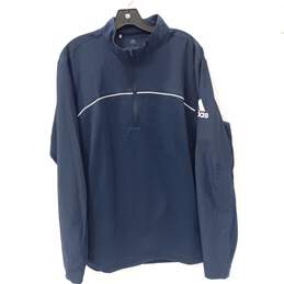 Adidas Golf Men's Navy Go-To 1/4 Zip EC 1825 Sweatshirt Size L