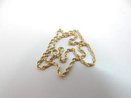 14K Gold Twisted Rope Chain Bracelet 1.5g