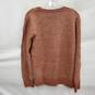 NWT DG2 By Diane Gilman WM's Embellished Cable Knit Amber Crewneck Sweater Size M image number 2