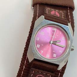 Designer Nixon The Scout Pink Round Analog Dial Quartz Wristwatch alternative image