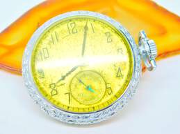 Vintage 1925 Elgin 28356083 Silver Tone 15 Jewels Pocket Watch 60.3g