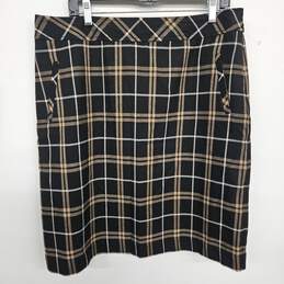 Black Onyx Plaid Skirt