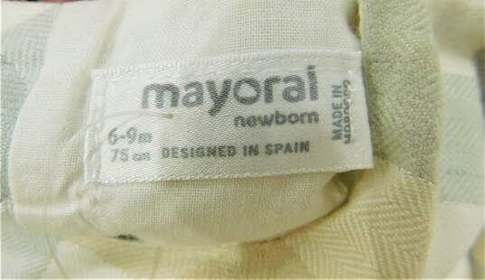 Mayoral Box Plaid Short Sleeve Dress Sz 6-9 Months NWT image number 3