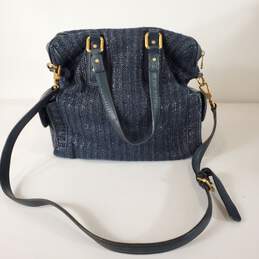 Marc Jacobs Navy/Gold Knit Shoulder Bag