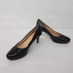 Cole Haan Womens NikeAir Leather High Heel Pumps Pointed Toe Black Size 8A alternative image