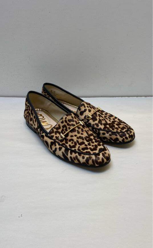 Sam Edelman Cheetah Print Brown Faux Fur Loafer Women 8 image number 1