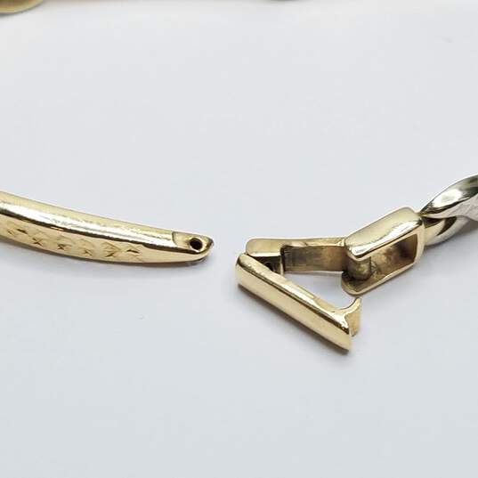 Aura Fin 14K Gold Two Tone Bracelet 6.2g image number 4