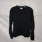 Jackman Tanabe Meriyasu Black Cotton Pullover Sweater Size S image number 1